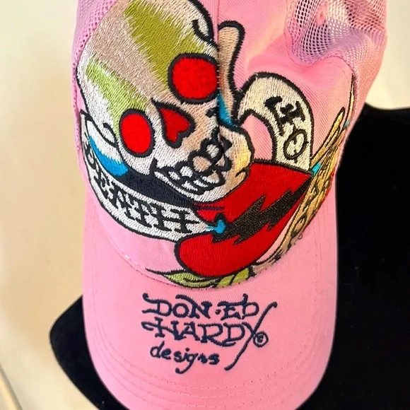 Ed Hardy | Accessories | Vintage Ed Hardy Trucker Hat Pink New